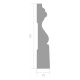 Наличник Ultrawood N 0002, N 0002 i ЛДФ 2000-2440*89*18 мм