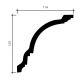 Карниз Европласт 1.50.117 гибкий Пенополиуретан 2000*154*104 мм